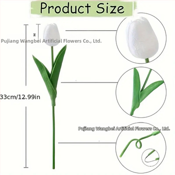 Wangbei W521 Τουλίπες Τεχνητά Λουλούδια – Υλικό PU, Διακόσμηση Σπιτιού