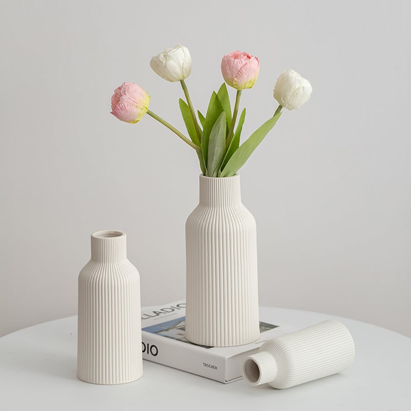 Κεραμικό βάζο, σετ τριών τεμαχίων, μοντέρνο μινιμαλιστικό στυλ, κανονική συσκευασία