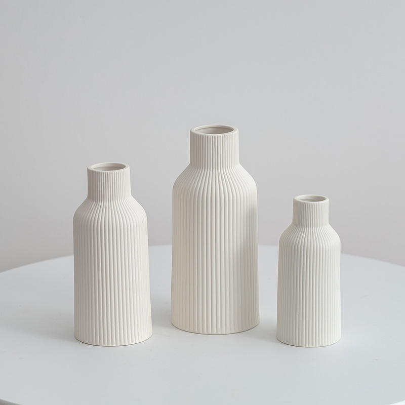 Κεραμικό βάζο, σετ τριών τεμαχίων, μοντέρνο μινιμαλιστικό στυλ, κανονική συσκευασία