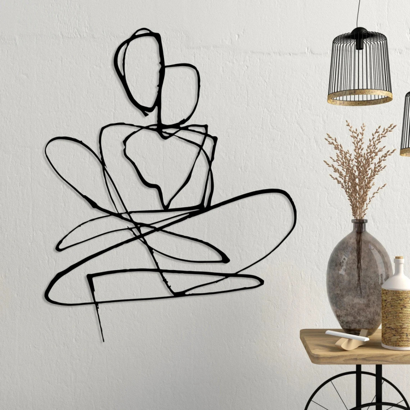 Geležies sienos meno pakabukas – Zhenchen, galvanizuotas plienas, Pastorinis / Europos stilius, Prekės kodas 033