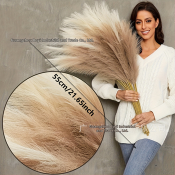 Τεχνητό γρασίδι πάμπας, μποέμ στυλ, υλικό από μεταξωτό άνθος, κωδικός προϊόντος 4257, ποικιλία 6533-21