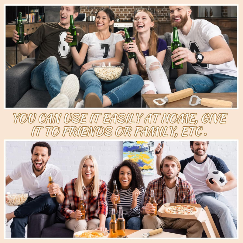 Ανοικτήρι μπουκαλιών – Μεικτά υλικά, ξύλινο χειριστήριο, πολυλειτουργικό; Μοντέλο SK-KP894, Εκτύπωση λογότυπου: Ναι, Μάρκα: Shengke