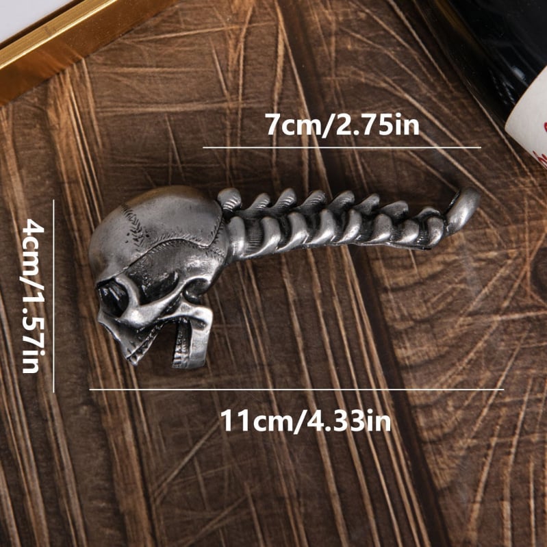 Halloween pudeles atvērējs ar kraniumu - retro dizains, nerūsējošais tērauds, modelis pxx762258413712, augstas kvalitātes