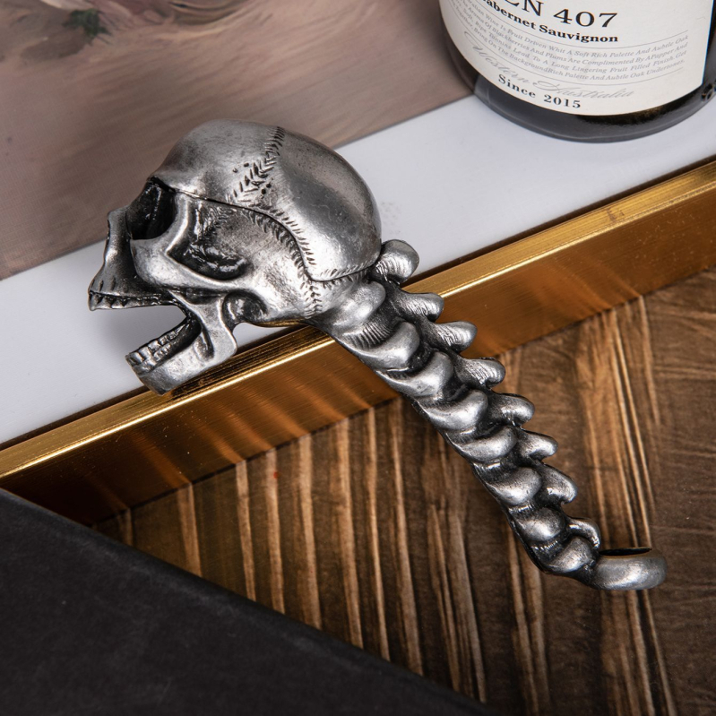 Halloween pudeles atvērējs ar kraniumu - retro dizains, nerūsējošais tērauds, modelis pxx762258413712, augstas kvalitātes