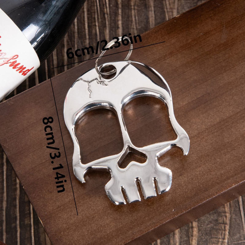 Halloween pudeles atvērējs ar kraniumu - retro dizains, nerūsējošais tērauds, modelis pxx762258413712, augstas kvalitātes