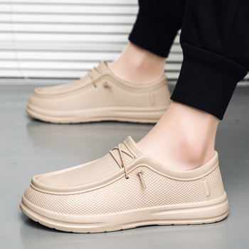 Vyriniai vasariniai loaferiai su tinkline viršutine, apvali nosis, guminė padas