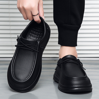 Ανδρικοί loafers καλοκαιρινοί με άνω μέρος από δίχτυ, στρογγυλή μύτη, καουτσούκ σόλα