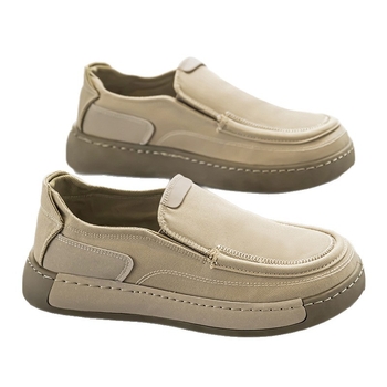 Ανδρικά Slip-On αθλητικά παπούτσια, Flyknit άνω μέρος με διαπνοή, χαμηλός κορμός, καλοκαίρι, παχιά επίπεδη σόλα