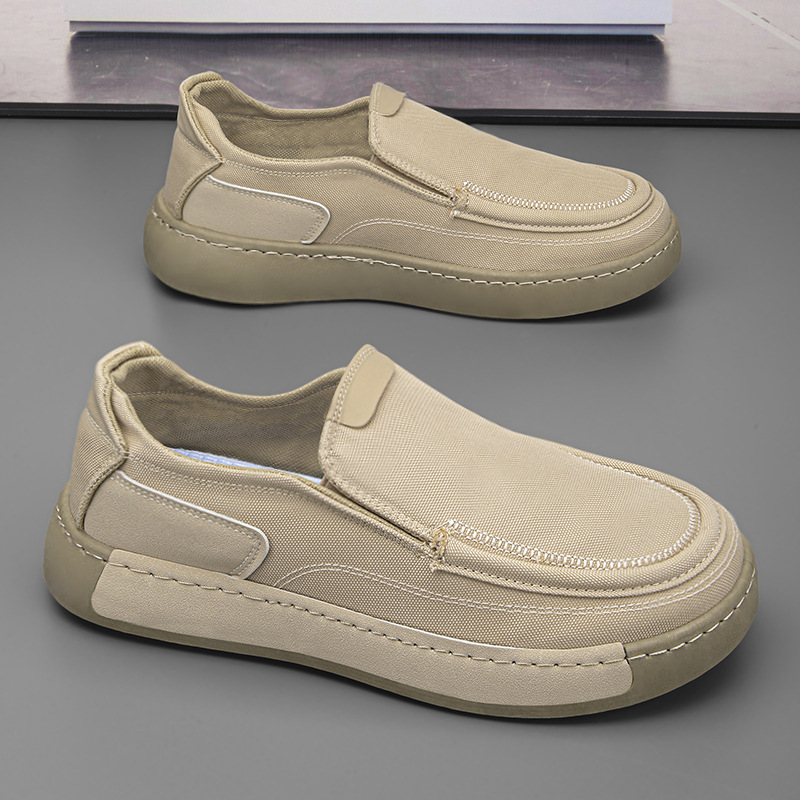 Vyriski Slip-On kvėpuojantys sportiniai bateliai su Flyknit viršutine dalimi, žemas profilis, vasara, plokščias padas