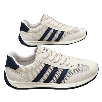 Ανδρικά casual παπούτσια: Δέρμα + Δίκτυο στο επάνω μέρος, μπροστινό δέσιμο με κορδόνια, μυτερή μύτη, υψηλό επάνω μέρος, σόλα με έγχυση