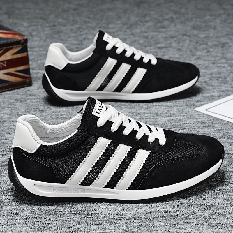 Pantofi casual pentru bărbați: partea superioară din piele + plasă, închidere cu șireturi în față, vârf ascuțit, înălțime înaltă, talpă injectată