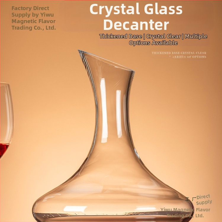 Декантер за вино - кристално стъкло, прост стил, универсален, първи клас