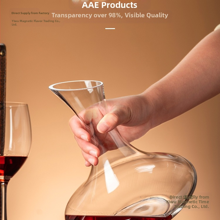 Декантер за вино - кристално стъкло, прост стил, универсален, първи клас