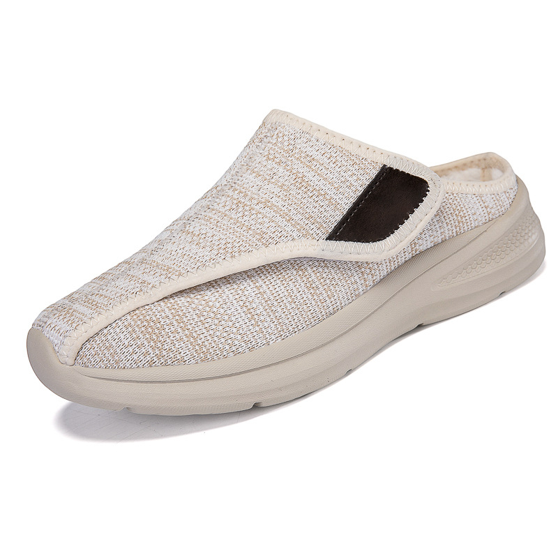 Γυναικείες χειμερινές παντόφλες με Velcro κλείσιμο, πάνω μέρος από ύφασμα flying yarn και βελούδο, επένδυση από συνθετικό κοντό γούνα, EVA σόλα, χαμηλό ύψος