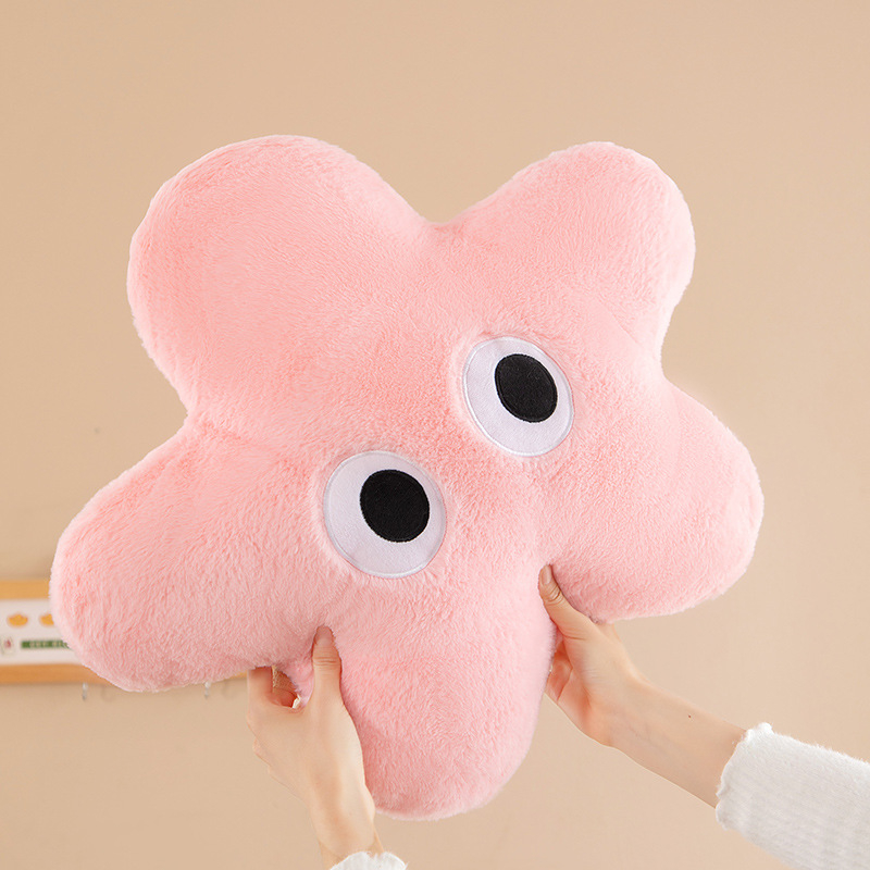 Плюшено животинче възглавничка за диван с къс плюш, пълнене PP памук, опакована в мрежеста торбичка, персонализиране на проби за възраст 14+