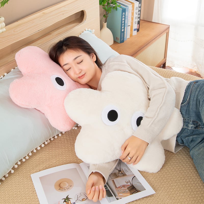 Плюшено животинче възглавничка за диван с къс плюш, пълнене PP памук, опакована в мрежеста торбичка, персонализиране на проби за възраст 14+
