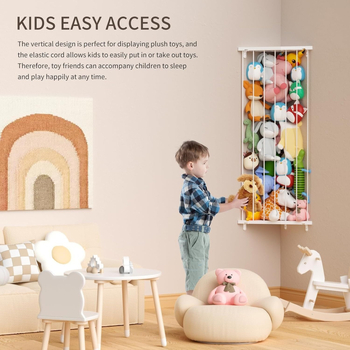 Ξύλινος τριγωνικός γωνιακός τοίχος οργάνωσης παιχνιδιών, 1 ράφι αποθήκευσης για μαλακά παιχνίδια, μετακινήσιμος, στερέωση με βίδες, απλό μοντέρνο στυλ