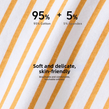 Ανδρικά μποξέρ από βαμβάκι σε πλεκτό ύφασμα – μεσαία μέση, ριγέ σχέδιο, αναπνέουν, γρήγορο στέγνωμα