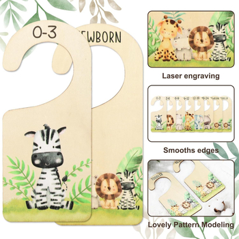 Ξύλινες Κάρτες Ορόσημο για Μωρά, σετ 8 τεμαχίων, στυλ δάσους με ζωάκια, μοντέρνο μινιμαλιστικό σχέδιο; Υλικό: Ξύλο poplar; Κωδικός προϊόντος: 20240507; Κατηγορία: Ξύλινες Κάρτες