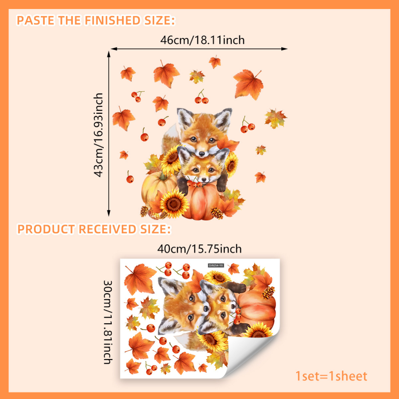 PVC αυτοκόλλητο τοίχου | Σύγχρονος μινιμαλιστικός σχεδιασμός | Σχέδιο: φυτά και λουλούδια, χαριτωμένα ζώα | 1 τεμάχιο | Κατάλληλο για σαλόνι, υπνοδωμάτιο, γραφείο