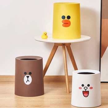 Plastični koš za otpad bez poklopca, s funkcijom sterilizacije, kapacitet do 4 L, za vanjsku upotrebu