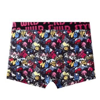 Ανδρικά μποξεράκια Milk Silk, χαμηλή μέση, πολυεστέρ 90–95%, μοτίβο μπλοκ, αναπνέουν και στεγνώνουν γρήγορα