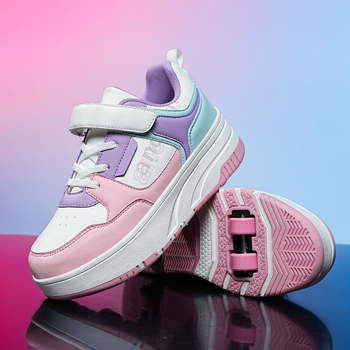 Heelys για παιδιά: δύο σε ένα παπούτσια roller με διπλούς τροχούς από PU, unisex, μοντέλο LC166