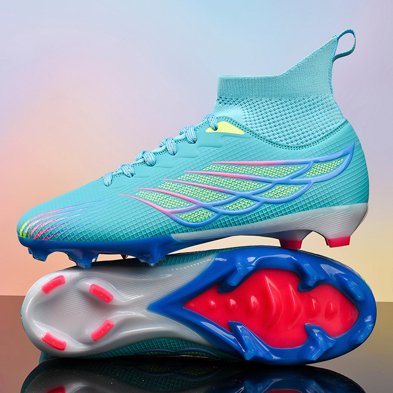 Augstas top futbola kurpes ar TF Studded un AG Studs, sietaina virsma, gumijas zole, piemērotas dabiskajam un mākslīgajam zālienam