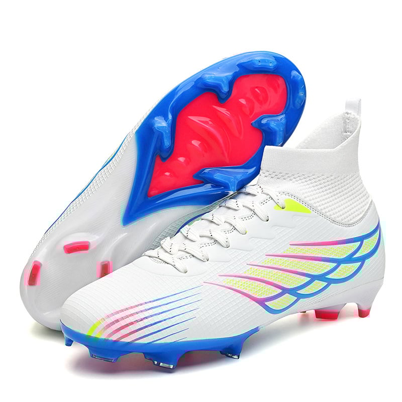 Augstas top futbola kurpes ar TF Studded un AG Studs, sietaina virsma, gumijas zole, piemērotas dabiskajam un mākslīgajam zālienam