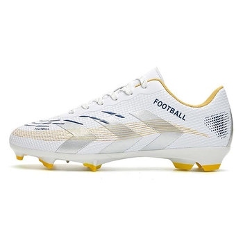 Παιδικά παπούτσια ποδοσφαίρου – unisex, με μπροστινά κορδόνια, πάνω από συνθετικό δέρμα, αντιολισθητική σόλα από καουτσούκ, κατάλληλα για επιφάνειες: δάπεδο, φυσικό και χλοοτάπητα