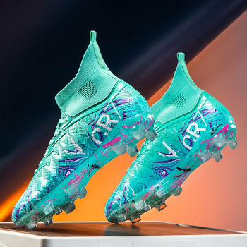 Παπούτσια ποδοσφαίρου για χόρτο – Unisex, Ενήλικες, Μπροστινό δέσιμο με κορδόνια, Άνω μέρος από συνθετικό δέρμα, Καουτσούκ σόλα