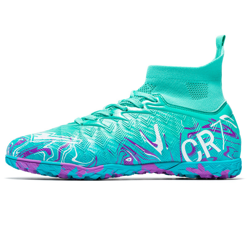 Futbola kurpes zālei – universālas, pieaugušajiem, priekšējās šņorēšanas, augšējā daļa no sintētiskās ādas, gumijas zole