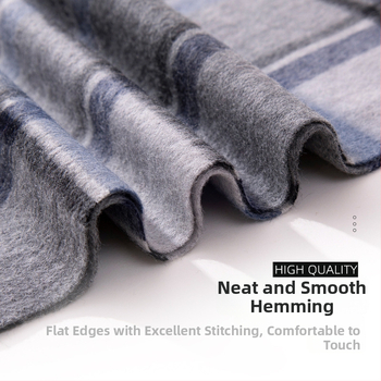 100% vilnas šalle — ziemas siltums, paplašināta garums, biznesa stils