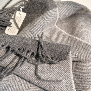 Unisex šalle no 100% vilnas, warp-knitted audums, ziema, oriģināls dizains, YM-065