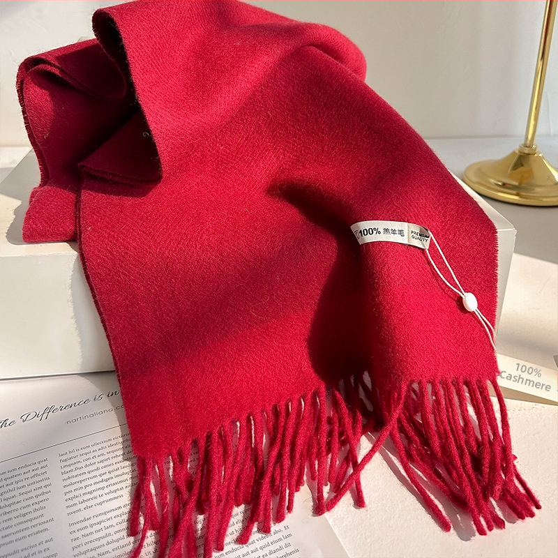 Unisex šalle no 100% vilnas, warp-knitted audums, ziema, oriģināls dizains, YM-065