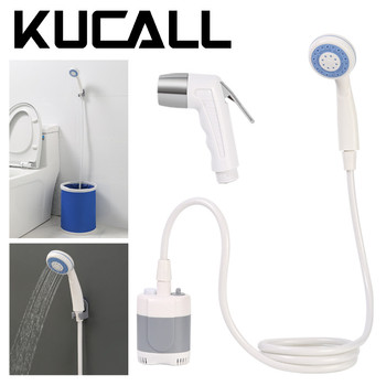 Φορητός ντους κατασκήνωσης με αντλία – ABS, LED φως, βροχή, μοντέλο JJ-HS, μάρκα KUCALL, φορητό/επιτοίχιο, χειροκίνητη εγκατάσταση