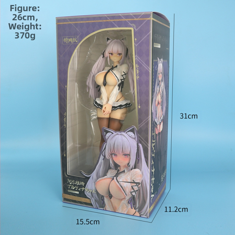 Alvina PVC φιγούρα – κορίτσι-κουνελάκι, συσκευασία Color Box, 18+