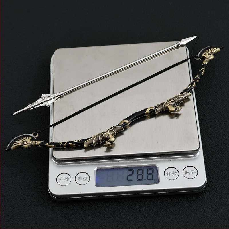 Figúrka so zbraňou zo zinkovej zliatiny: elfí princ Legolas s lukom, blister balenie, čínske štýl