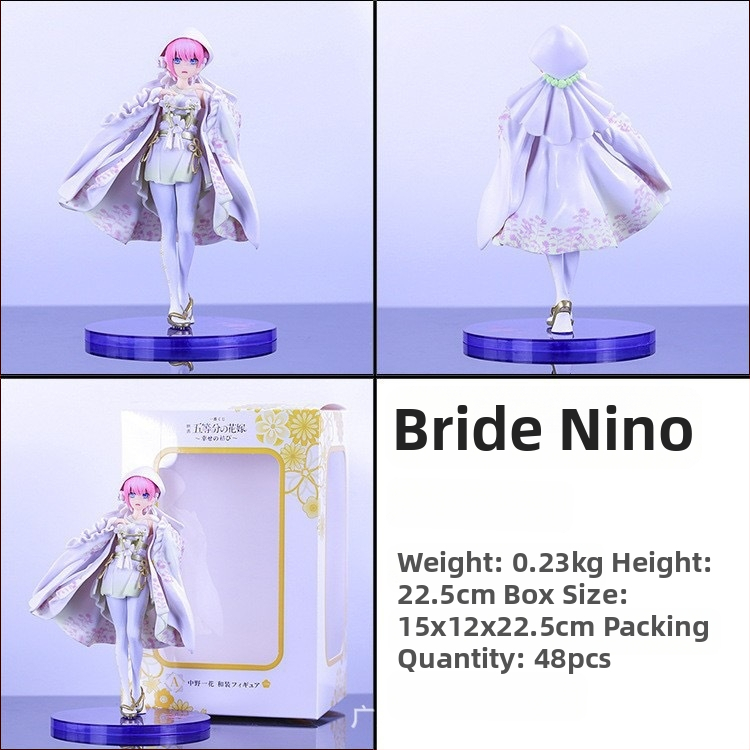 PVC φιγούρα Quintessential Quintuplets – Ichika, Nino, Miku, Yotsuba, Itsuki σε νυφική φορεσιά, πλήρως συναρμολογημένη