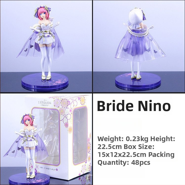 PVC φιγούρα Quintessential Quintuplets – Ichika, Nino, Miku, Yotsuba, Itsuki σε νυφική φορεσιά, πλήρως συναρμολογημένη