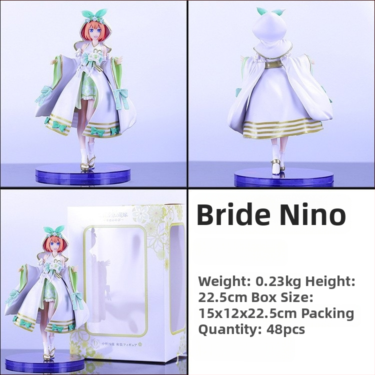 PVC φιγούρα Quintessential Quintuplets – Ichika, Nino, Miku, Yotsuba, Itsuki σε νυφική φορεσιά, πλήρως συναρμολογημένη