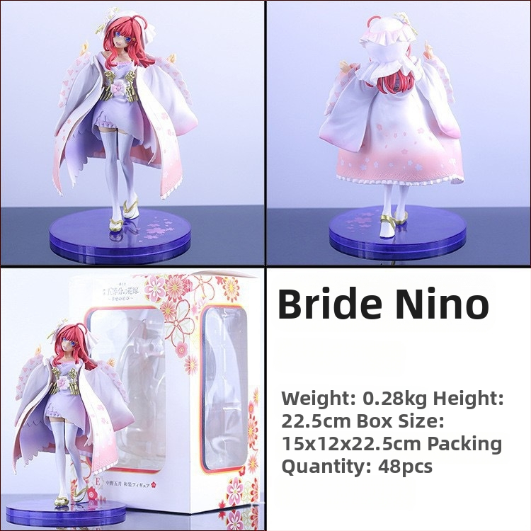 PVC φιγούρα Quintessential Quintuplets – Ichika, Nino, Miku, Yotsuba, Itsuki σε νυφική φορεσιά, πλήρως συναρμολογημένη