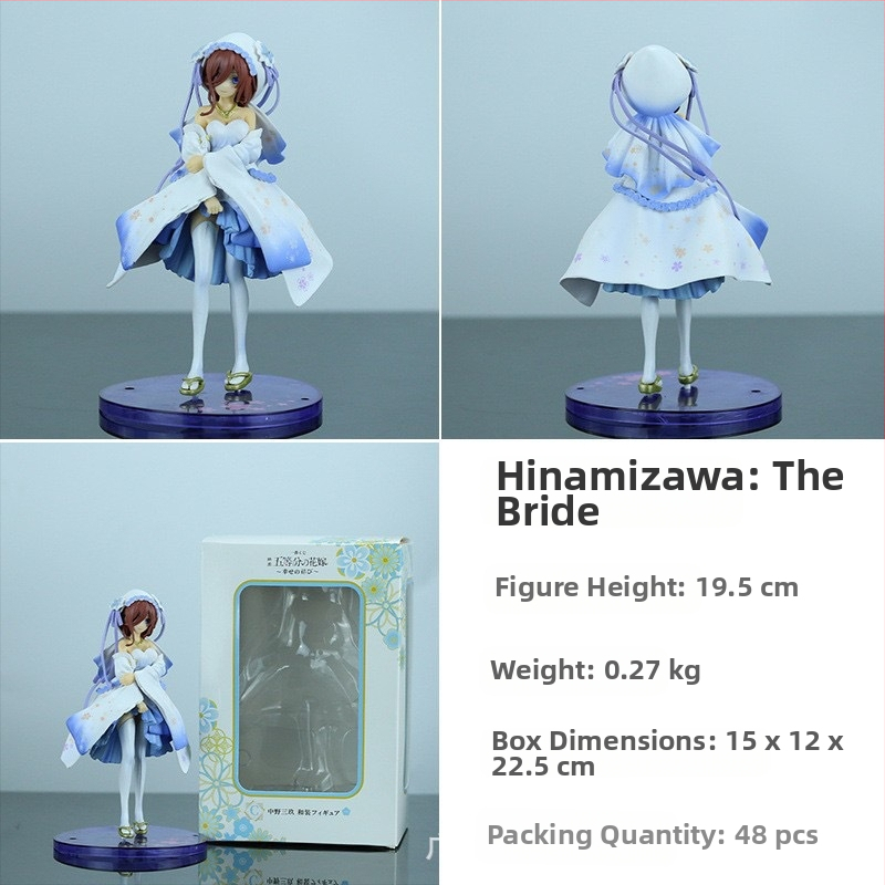 PVC φιγούρα Quintessential Quintuplets – Ichika, Nino, Miku, Yotsuba, Itsuki σε νυφική φορεσιά, πλήρως συναρμολογημένη