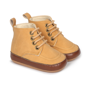Μωρά μαθησιακά παπούτσια για άνοιξη-φθινοπωρο, με ψηλή επάνω μεριά, διαπνέοντα και αντιολισθητικά, PU επάνω μέρος, για ηλικίες 12–36 μηνών