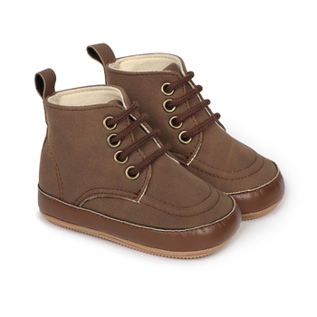 Μωρά μαθησιακά παπούτσια για άνοιξη-φθινοπωρο, με ψηλή επάνω μεριά, διαπνέοντα και αντιολισθητικά, PU επάνω μέρος, για ηλικίες 12–36 μηνών