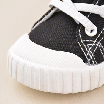 EDUBA Унисекс канвасови детски обувки с велкро закопчаване, подметка TPR, стелка EVA, мрежеста подплата