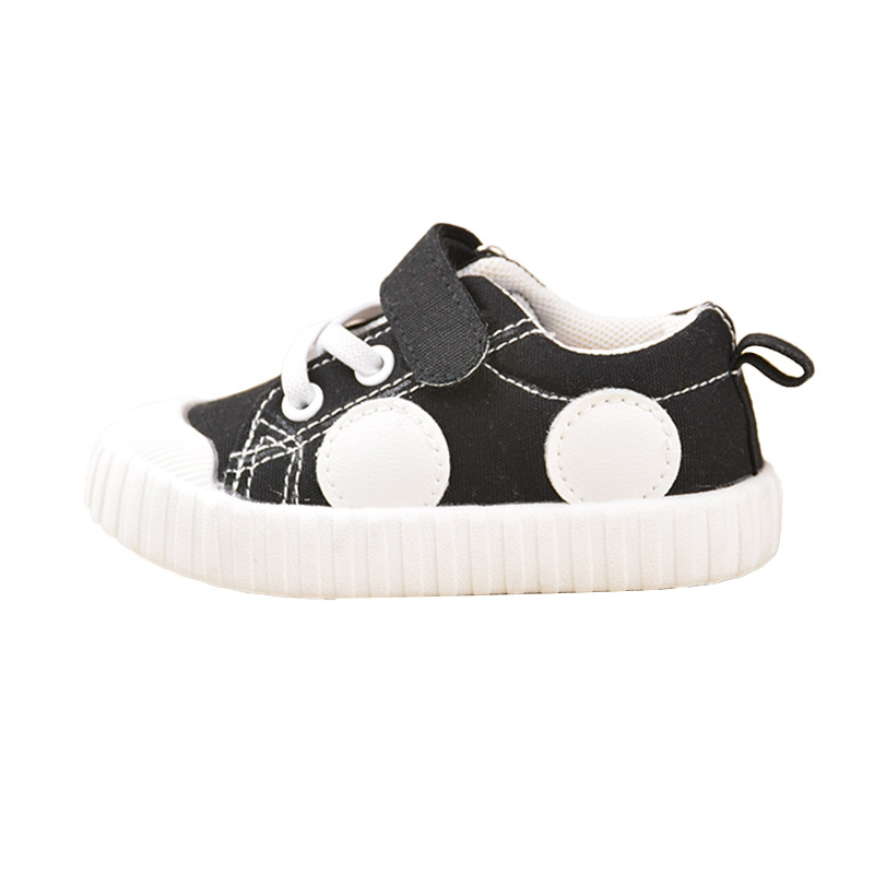 EDUBA Унисекс канвасови детски обувки с велкро закопчаване, подметка TPR, стелка EVA, мрежеста подплата
