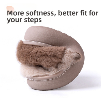 Παιδικές παντόφλες με γούνα, καρτούν μοτίο, unisex, για 1–6 ετών, σόλα TPR