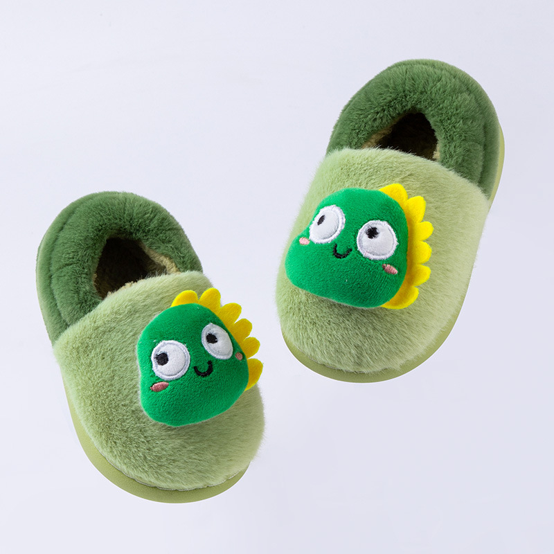 Παιδικές παντόφλες με γούνα, καρτούν μοτίο, unisex, για 1–6 ετών, σόλα TPR