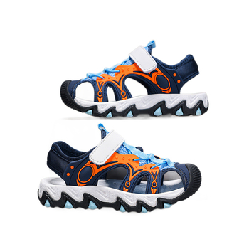 Zēnu sporta sandales, augšdaļa no tīkla, EVA zole, Velcro aizdare, vecums 4–16 gadi